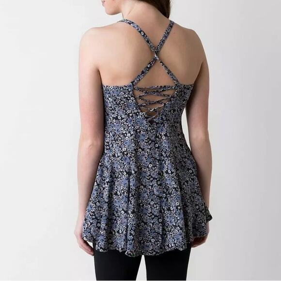 Free People Y2K Jenna Bustier Strappy Floral Tank Top Women’s Size Medium‎ - Picture 2 of 12